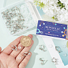 32Pcs 2 Style Brass Clip-on Earring Converters Findings DIY-SC0024-17-3