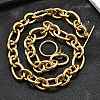 304 Stainless Steel Rolo Chain Necklace BJEW-L399-03G-2
