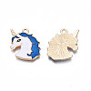 Alloy Enamel Pendants ENAM-S130-20B-3