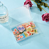 22Pcs 11 Style Embossed Printed Acrylic Pendants MACR-CW0001-11-10