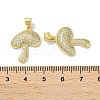 Rack Plating Brass Micro Pave Cubic Zirconia Pendants KK-Z039-03G-3