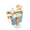 Zinc Alloy Enamel Charms FIND-U029-01G-02-2
