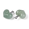 Natural Green Aventurine Chunky Pendants G-T143-19F-2