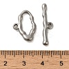 Non-Tarnish 304 Stainless Steel Toggle Clasps STAS-Q324-01P-3