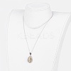 Natural & Synthetic Gemstone Pendant Necklaces X-NJEW-JN02160-4