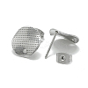 Non-Tarnish 304 Stainless Steel Stud Earring Findings STAS-Q225-06A-2