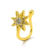 Clear Cubic Zirconia Star Clip on Nose Rings LS-AJEW-F059-14G-1