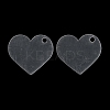 Transparent Acrylic Disc Big Pendants ZXFQ-PW0001-039J-1