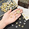 50g 2 Colors Plated Iron Fancy Bead Caps IFIN-YW0003-96-4