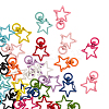 26Pcs 13 Colors Zinc Alloy Swivel Lobster Claw Clasps PALLOY-CJ0001-131-7