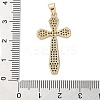 Brass Micro Micro Pave Clear Cubic Zirconia Pendants KK-A212-01B-G-3