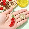 Glass Woven Big Pendants PALLOY-CJ00064-4