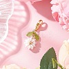 Flower Polymer Clay & Glass Pendants Decorations HJEW-MZ00327-05-2