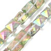 Electroplate Glass Beads Strands EGLA-L045-B-2