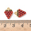 304 Stainless Steel Enamel Pendants STAS-I351-14G-3