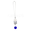 Evil Eye Alloy Lampwork Pendant Decorations LS-HJEW-M005-02C-AS-2