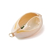 6Pcs 6 Styles Natural Cowrie Shell & Glass Seed Beads Pendants PALLOY-JF02759-04-5