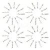 48Pcs 12 Styles Tibetan Style Alloy Rectangle Pendants TIBEP-SC0001-75AS-1