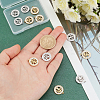 12Pcs 2 Colors 201 Stainless Steel Pendants STAS-UN0031-34-2