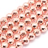 Electroplate Non-magnetic Synthetic Hematite Beads Strands G-L485-03B-RG-1