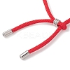 Nylon Round Cord Slider Bracelet Makings AJEW-JB01516-5