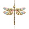 Golden Tone Alloy Enamel Insect Big Pendants ENAM-J033-06G-1