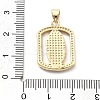 Rack Plating Brass with Cubic Zirconia Pendants KK-Q017-06E-G-3