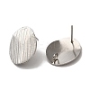 Non-Tarnish 304 Stainless Steel Stud Earrings Findings STAS-B041-07P-1