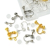 12Pcs 3 Colors Brass Screw On Clip-on Earring Findings KK-FS0001-29-3