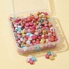 50G 2 Colors Opaque Mixed Color Acrylic Beads SACR-FS0001-10-4