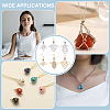 6Pcs 2 Colors Brass Chain Macrame Pouch Necklace Making NJEW-PH01562-6