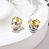 Cubic Zirconia Clip-on Earrings EJEW-L100-01P-02-3