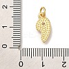 Rack Plating Brass Micro Pave Cubic Zirconia Pendants KK-I720-71G-01A-3