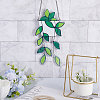 1 Set Plant Acrylic Leaf Window Hanging Decorations AJEW-GF0009-95-4