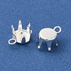 Ion Plating(IP) 304 Stainless Steel Charms Rhinestone Claw Settings STAS-U025-02B-S-2