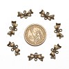 Bowknot Alloy Links connectors X-EA11930Y-AB-4