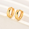 Elegant Classic Fashionable Gold Plated Brass Hoop Earrings for Women DC8873-1