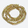 Electroplate Glass Beads Strands EGLA-A034-T6mm-J02-2