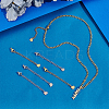 20Pcs 2 Colors 304 Stainless Steel Curb Chain Extender STAS-UN0060-86-2