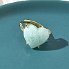 Natural Hemimorphite Finger Rings RJEW-Z124-01G-2