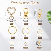DIY Alloy Lobster Claw Clasps & Brass Jump Rings & Iron Split Key Rings Keychain Making Kits DIY-SZ0010-43-2