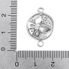 Brass Pave Clear Cubic Zirconia Connector Charms KK-Z066-08P-3