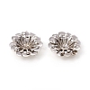 Multi-Petal Brass Bead Caps KK-I669-14P-2