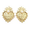 Brass with ABS Plastic Pearl Pendants KK-U060-03G-1