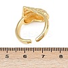 Ocean Theme Brass Cuff Rings RJEW-C135-01G-04-5