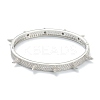 Brass Micro Pave Clear Cubic Zirconia Bangles BJEW-A116-02P-2