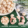 50Pcs Natural Wood European Beads WOOD-OC0003-60-4