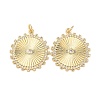 Brass Micro Pave Cubic Zirconia Pendants KK-K408-20G-1
