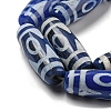 Blue Tibetan Style dZi Beads Strands TDZI-NH0001-B14-01-4