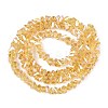 Electroplate Transparent Glass Beads Strands GLAA-N021-4mm-23-3